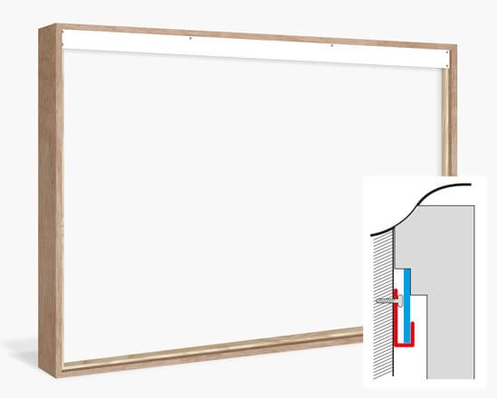 Suspension intégrée au Cadre bois avec verre du type Camargue — AuthenticPhoto.com