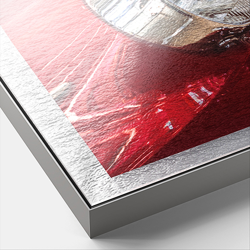 Menu Framed Metallic Satin