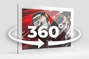 Interactieve 360°-view van een Diasec Metallic Solo Glans