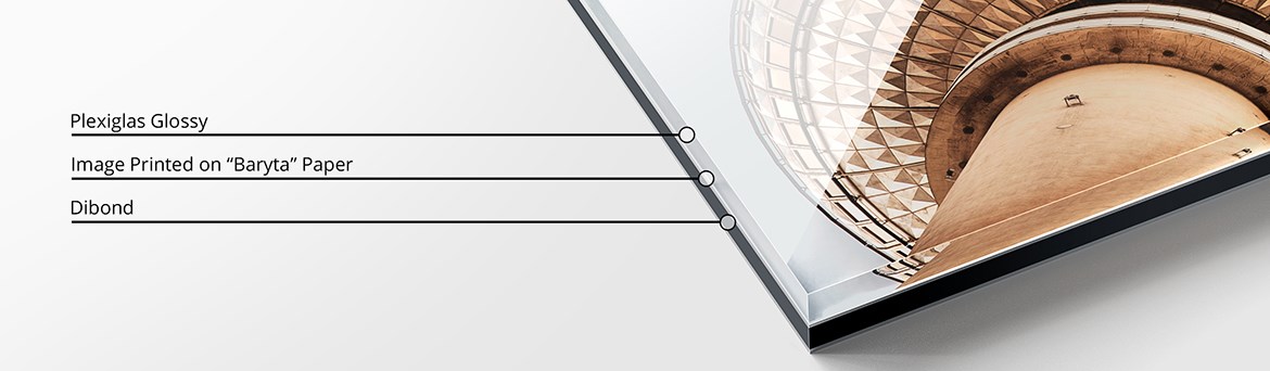 Detailed view of a Diasec 'Baryta' Glossy Finish