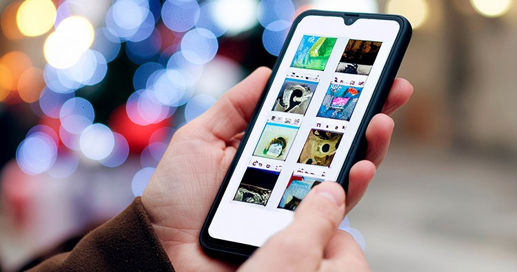 Direct uploaden vanaf je mobiele telefoon om een Diasec Plexi Mini te produceren.