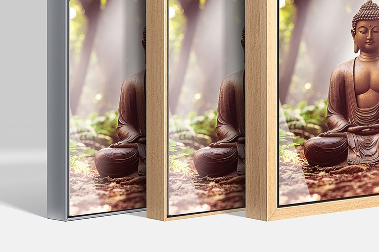 Diasec Plexi XXL with Floater Frames in Aluminum and Wood