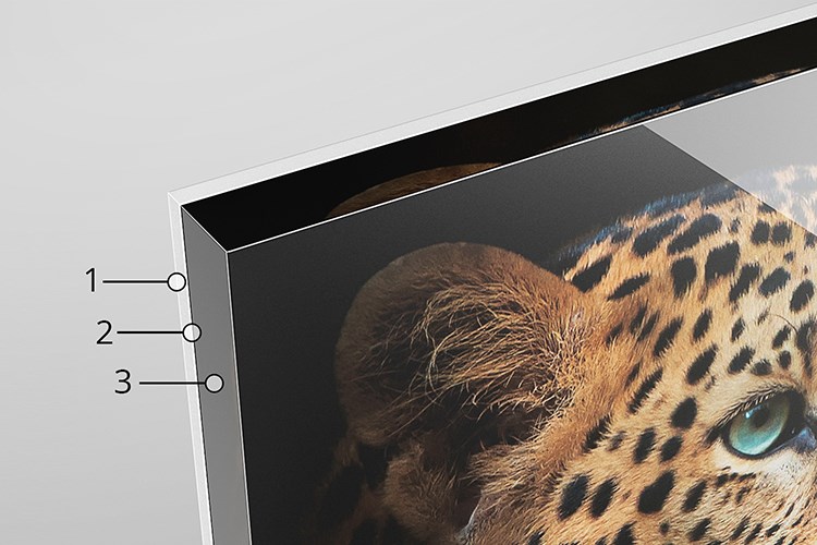 Samenstelling van het Diasec Blok 12 + 3 mm plexi = 15 mm, het beeld aan de achterzijde is beschermd door 3 mm plexi.