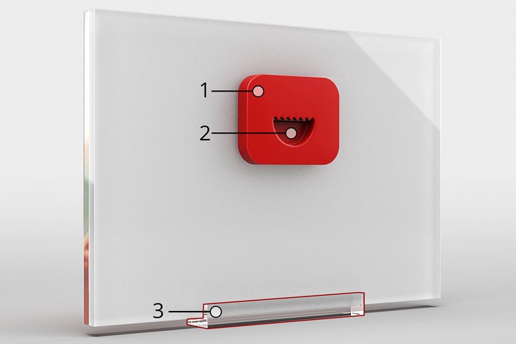 Diasec Mini met plexi voetje en magnetische ophanging