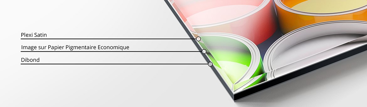 Vue détaillée d'un Tirage Pigmentaire Economique sous plexi Satin.