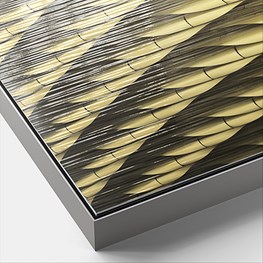 Menu Framed Dibond Gold