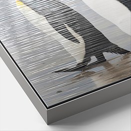 Menu Framed Dibond Silver