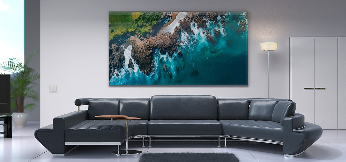 Image behind plexiglas