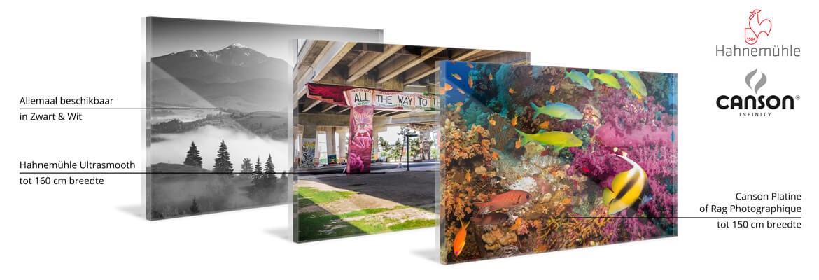 Fine-Art Papier met meer dan 100 jaar geteste Kleurstabiliteit (ISO 9706) in Diasec bij AuthenticPhoto.com
