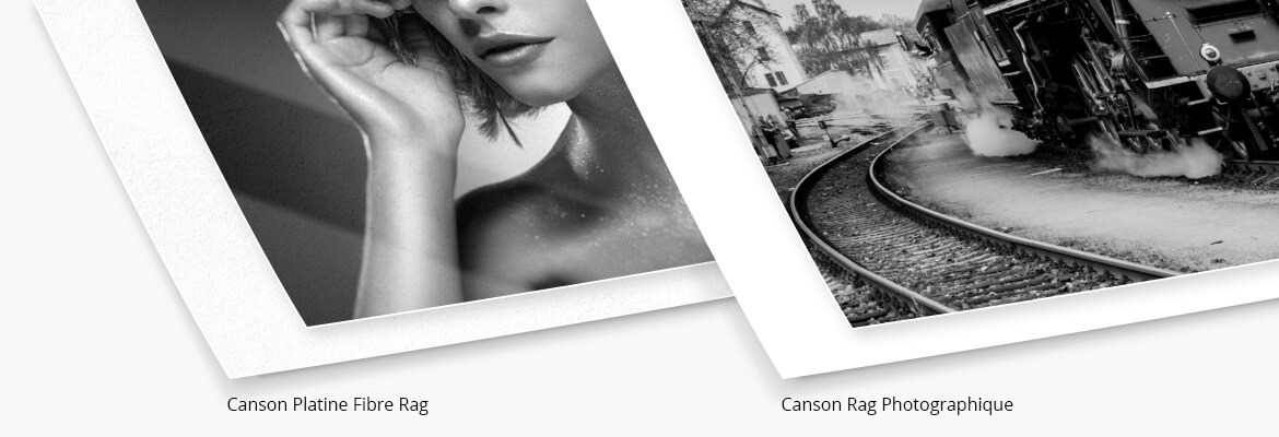 Canson Fine-Art papers Platine Fibre Rag and Rag Photographique in black and white— AuthenticPhoto.com