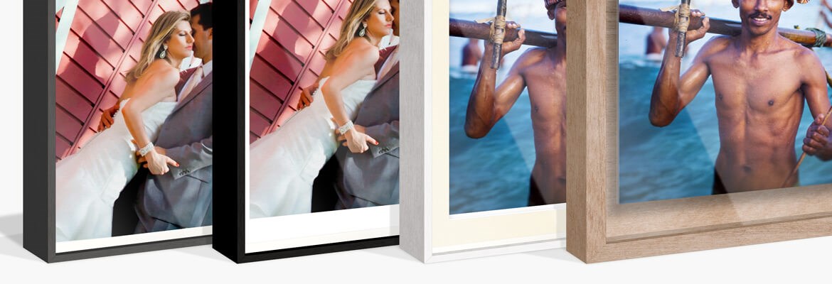 Wooden showcase frames with anti-reflective Artglass for Hahnemühle Photo Rag 308 g — AuthenticPhoto.com