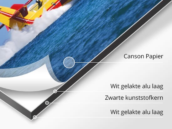 Opkleven op Alu-Dibond van Canson KleurFoto bij Authentic Photo.com