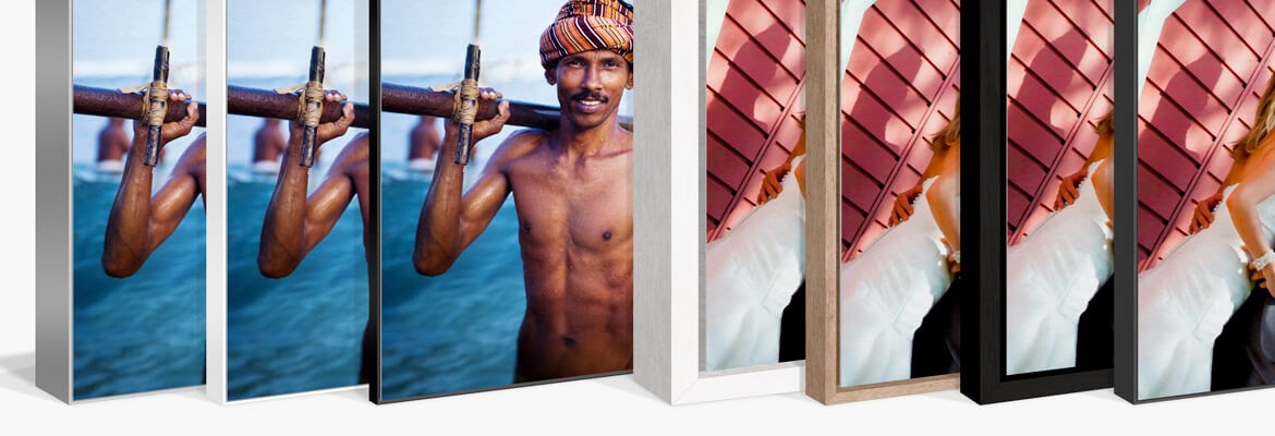 Wooden and aluminum floater frames for Hahnemühle Photo Rag 308 g — AuthenticPhoto.com