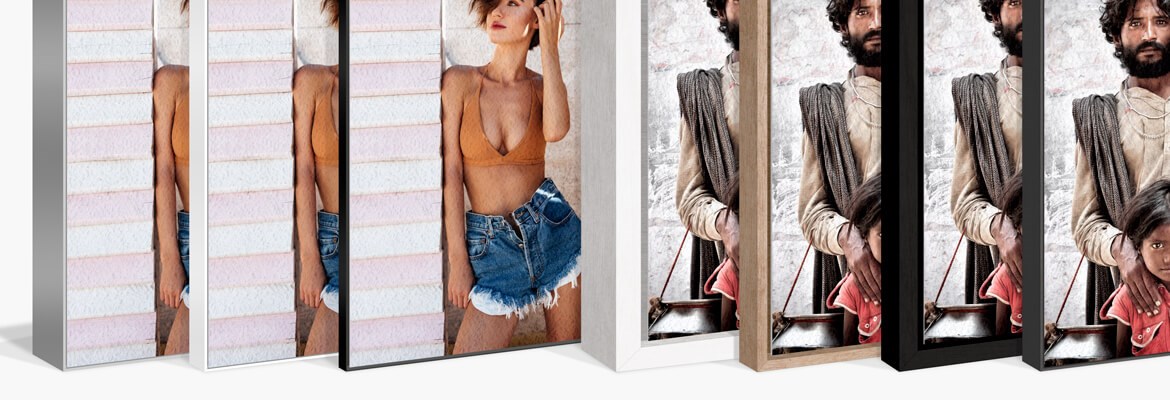 Wooden and aluminum floater frames for Hahnemühle William Turner — AuthenticPhoto.com