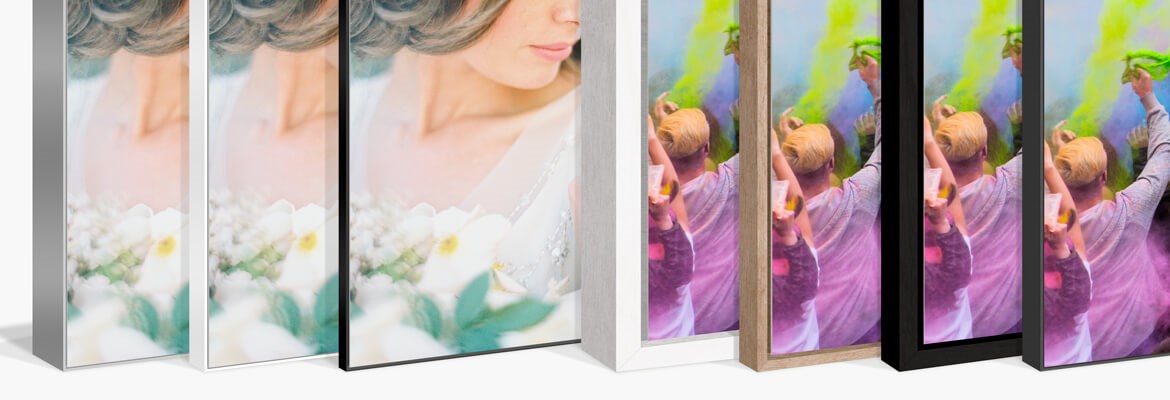Wooden and aluminum floater frames for Hahnemühle Ultrasmooth color — AuthenticPhoto.com