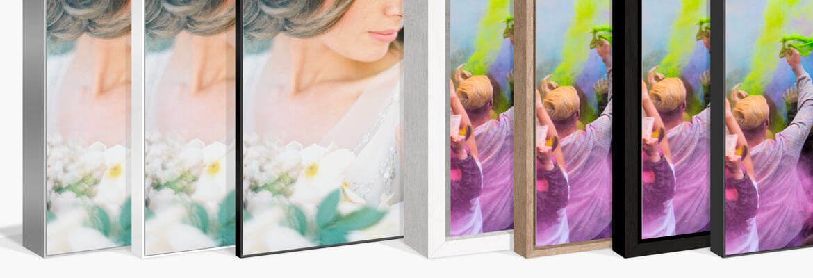 Wooden and aluminum floater frames for Hahnemühle Ultrasmooth color — AuthenticPhoto.com