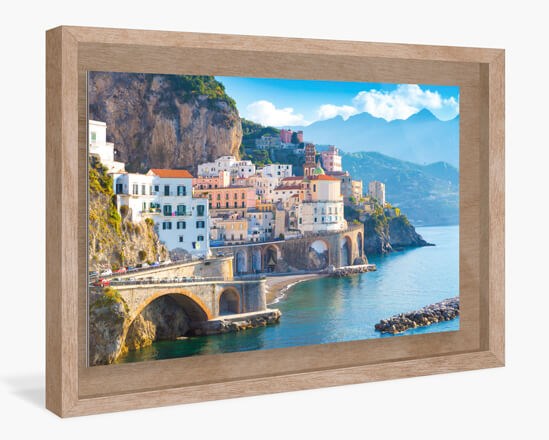 Amalfi wooden showcase frame — AuthenticPhoto.com