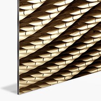UV Dibond Square Alu Gold