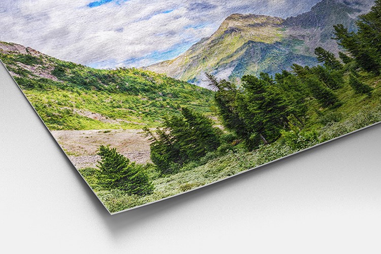 Détail d'un tirage photographique sur le papier Fine-Art Hahnemühle Torchon