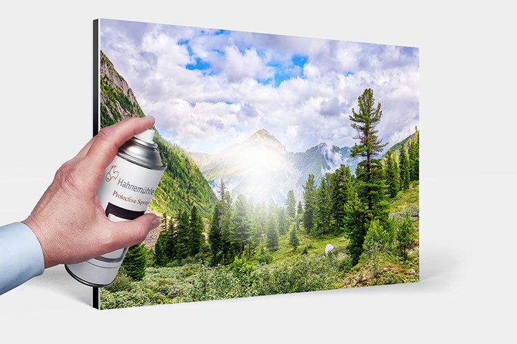 Een fotografische afdruk op Hahnemühle Torchon Fine-Art papier waarop Hahnemühle Invisible Protection Spray is aangebracht.