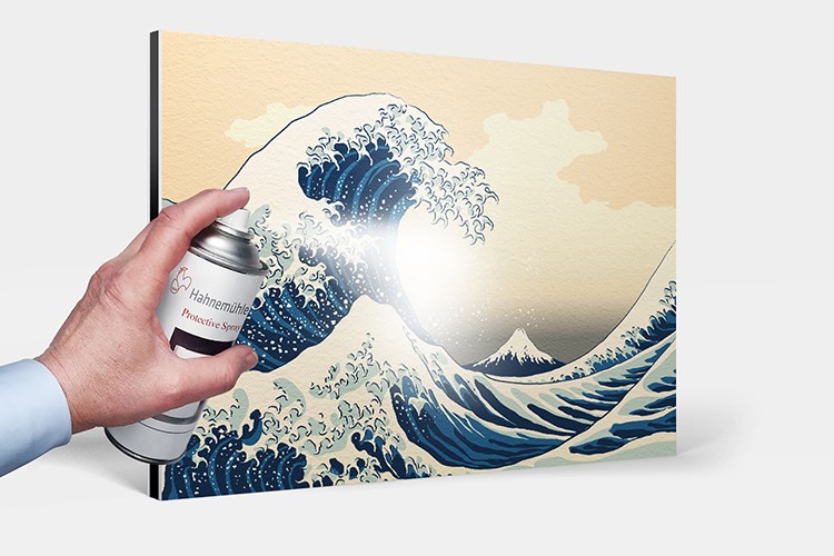 Een fotografische afdruk op Hahnemühle Museum Etching Fine-Art papier waarop Hahnemühle Invisible Protection Spray is aangebracht.