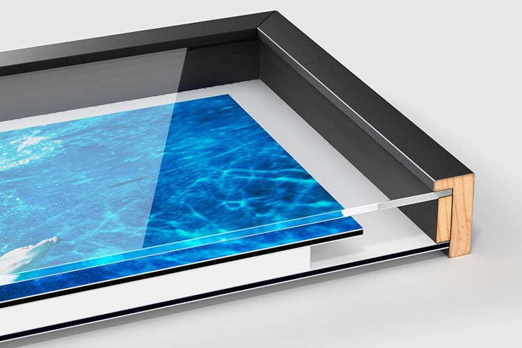 Loft Frame with floating image cut