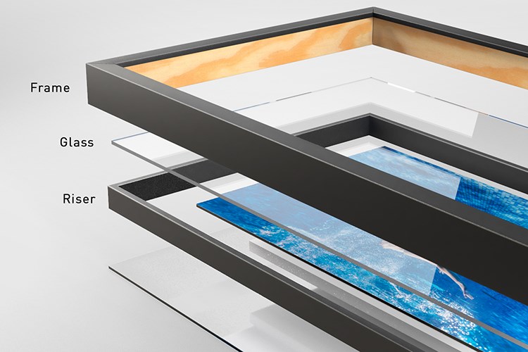 Loft Frame with floating image composition