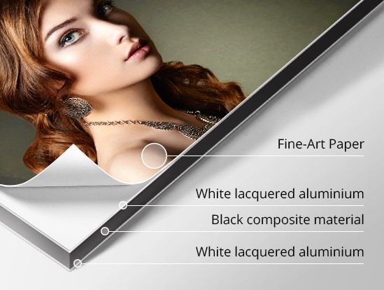 Detail of a print on Fine-Art Canson Baryta Prestige II paper mounted on a Dibond plate
