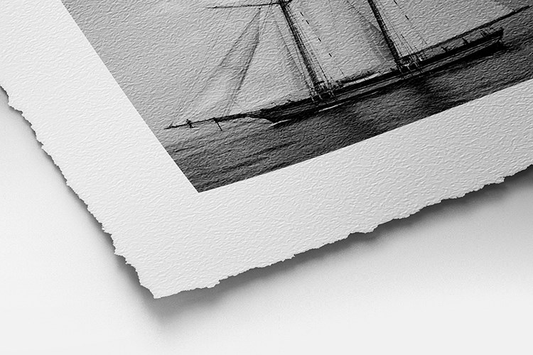 Papier Frangé Fine-Art Hahnemühle William Turner adapté pour Noir et Blanc