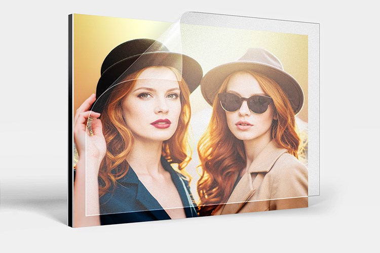 Detail van Hahnemühle Baryta FB Papier met Beschermfilm.