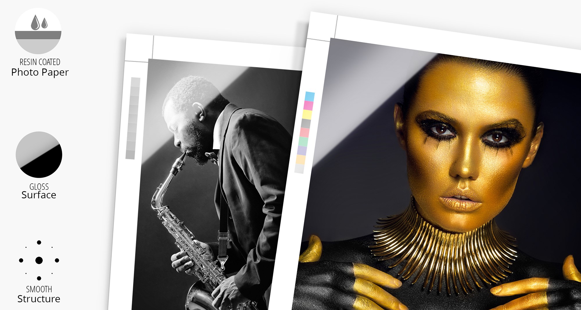 Details van Foto papier Glanzend.