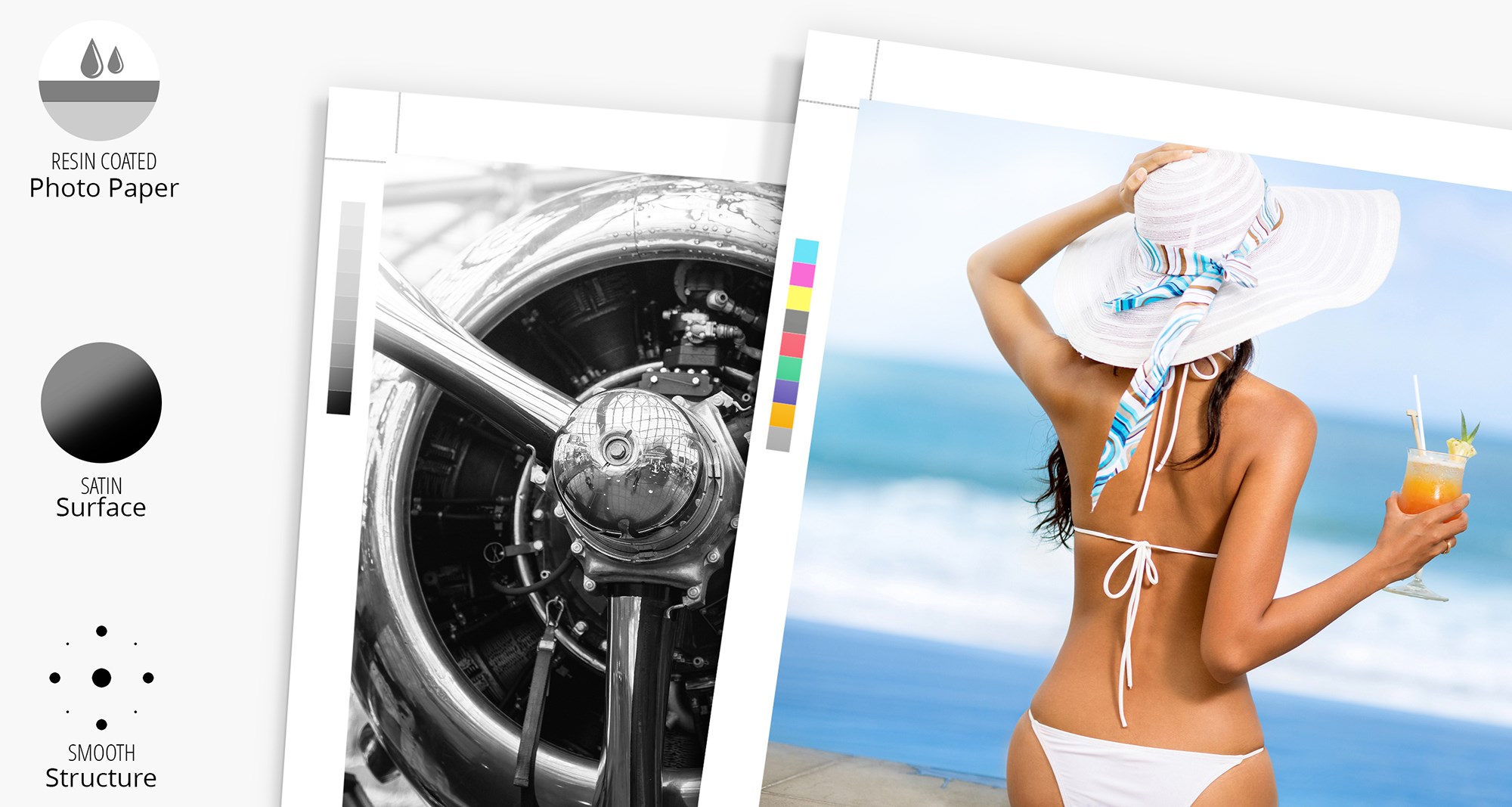 Details van Foto papier Satijn.